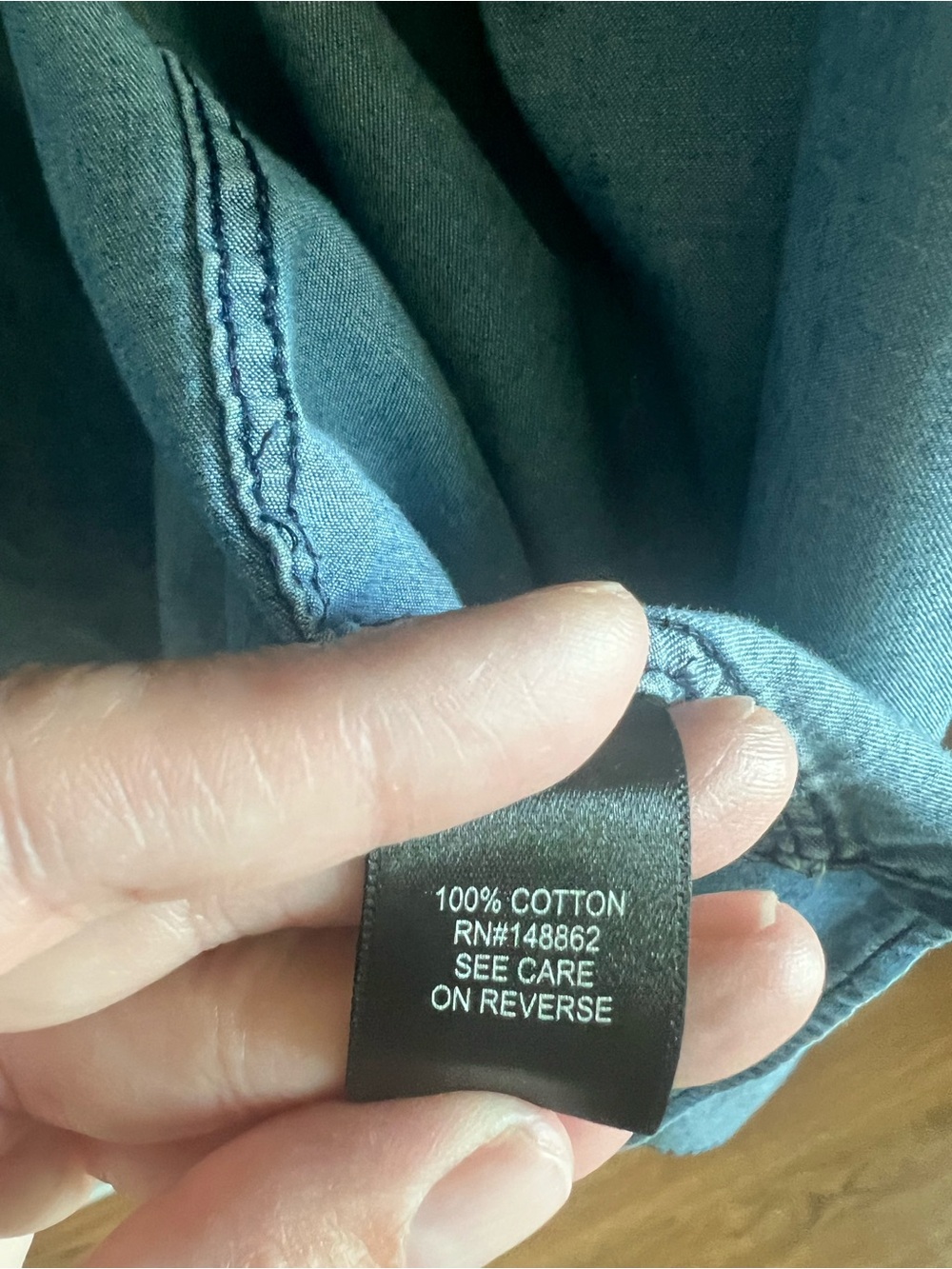 Torrid size 6 or 30W Classic Blue Denim Shirt - Relaxed Fit - Picture 5 of 12